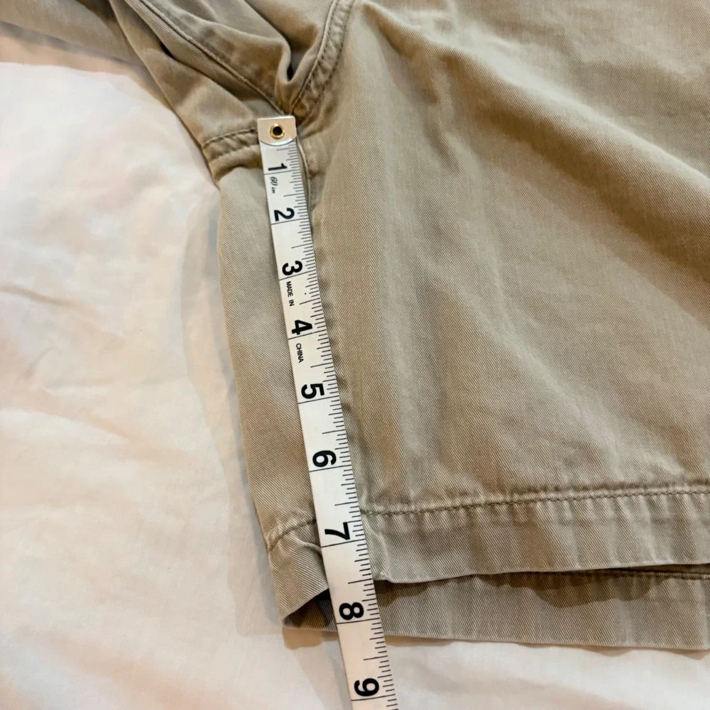 The North Face Mens Khaki Cotton Twill Chino Shorts Size 36 Tan‎ Outdoor Hiking
